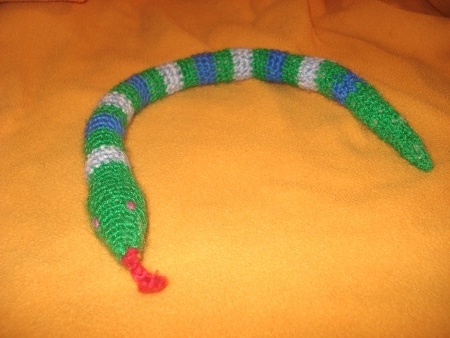 serpent au crochet