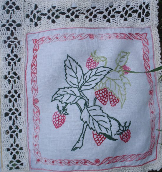 broderie pour le thé