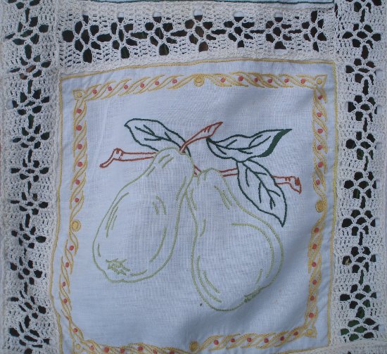 broderie pour le thé