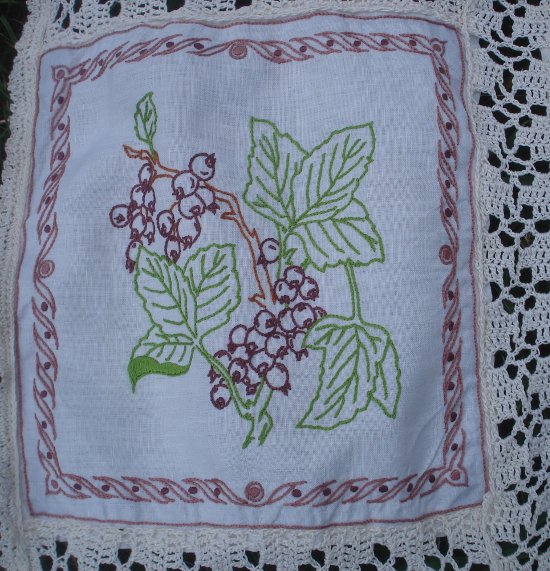 broderie pour le thé