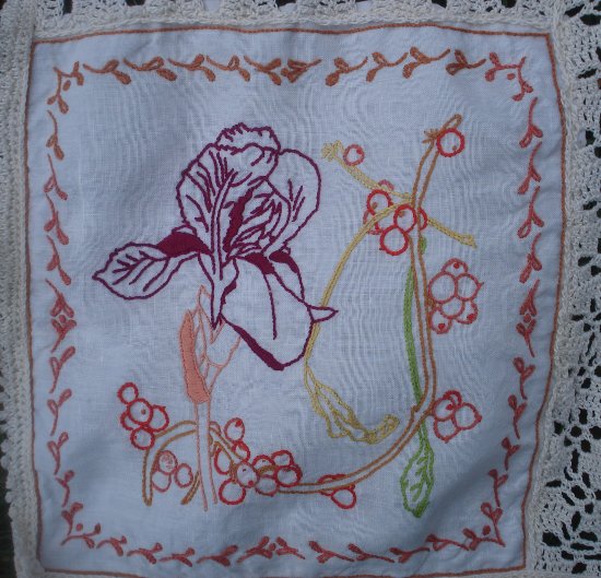 broderie pour le thé