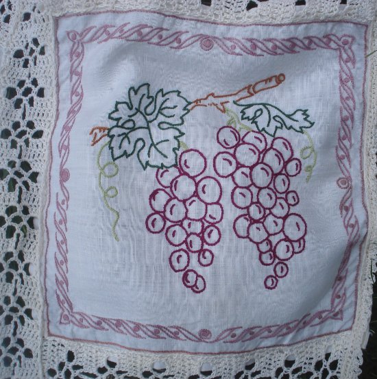 broderie pour le thé