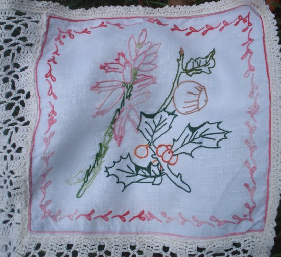 broderie pour le thé