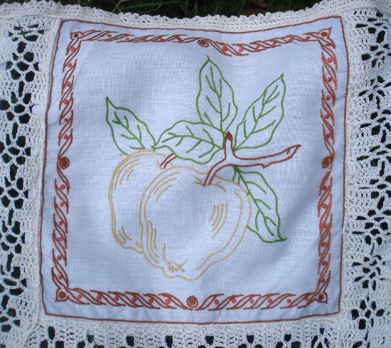 broderie pour le thé