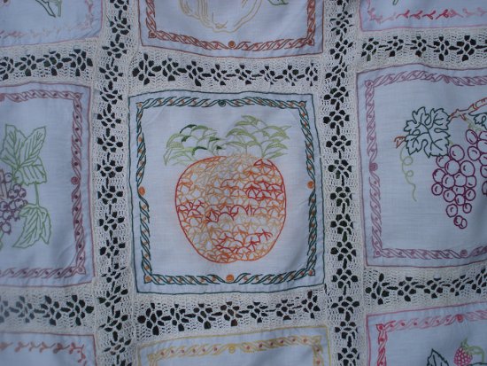 broderie pour le thé