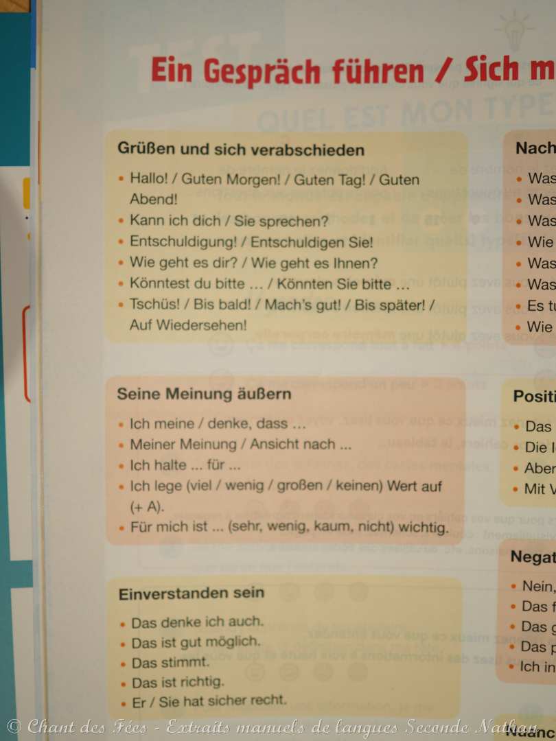 manuels de langue Seconde Nathan