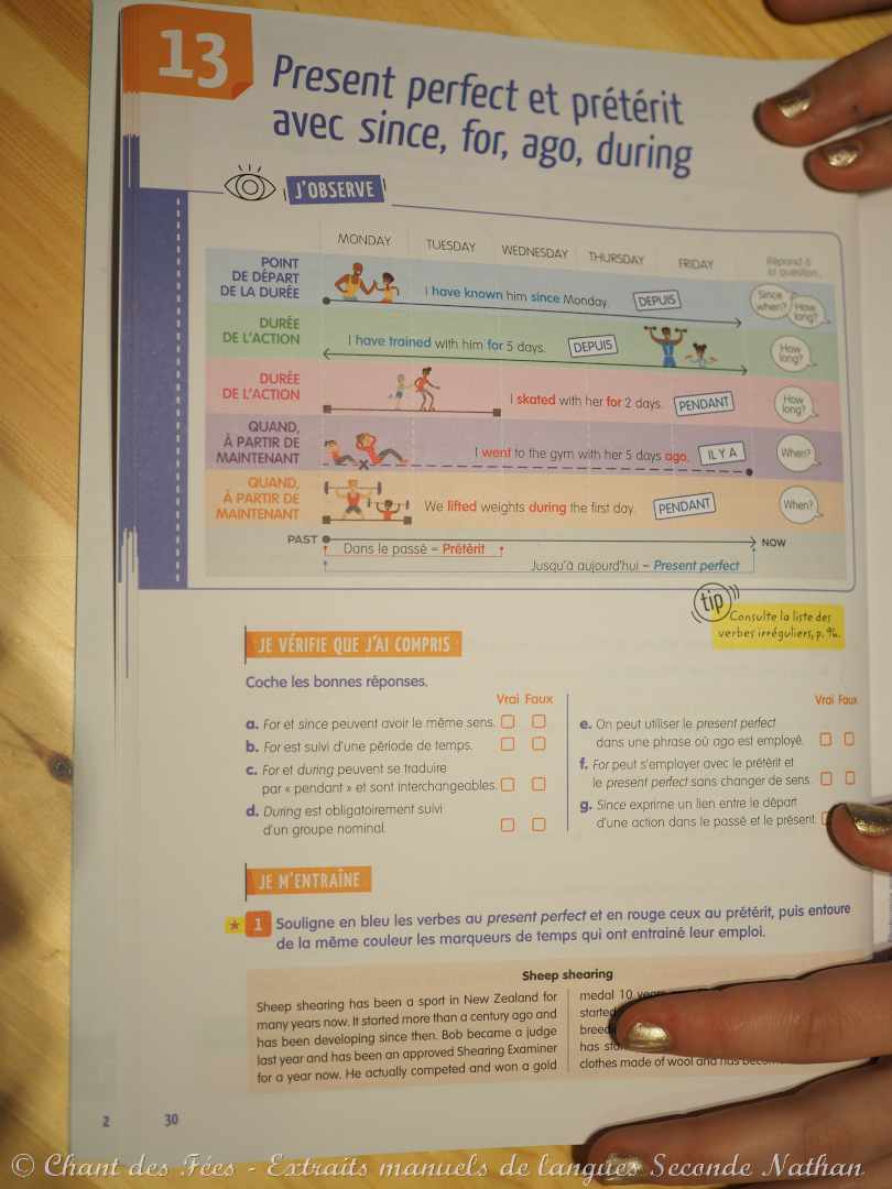 manuels de langue Seconde Nathan