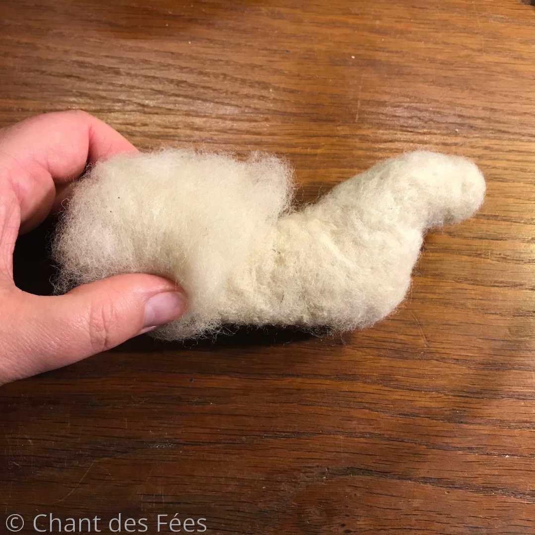 boeuf en laine feutrée
