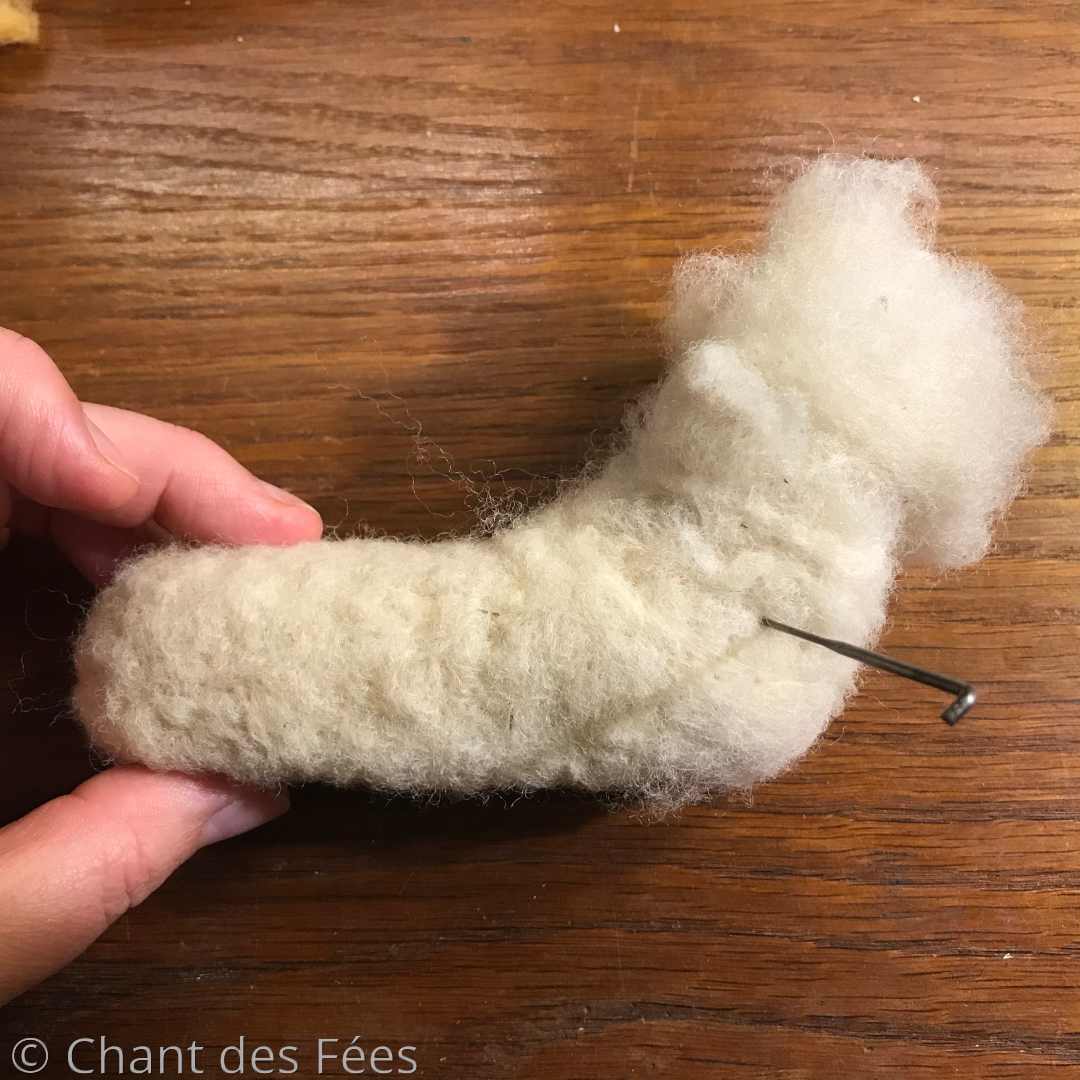 boeuf en laine feutrée