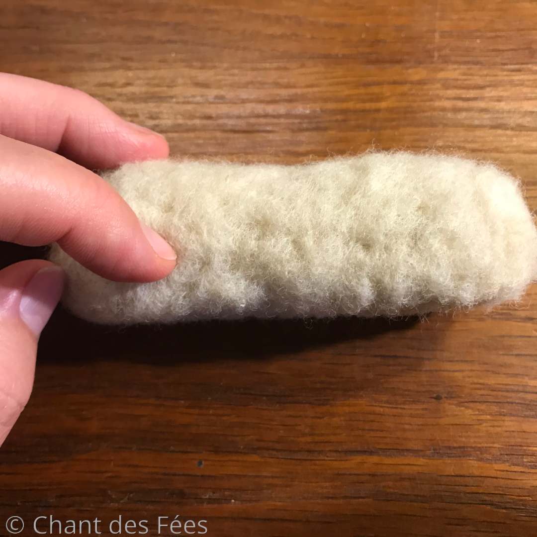 boeuf en laine feutrée