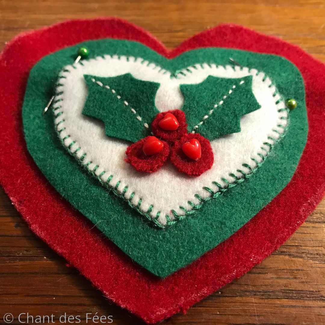 coeur en feutrine