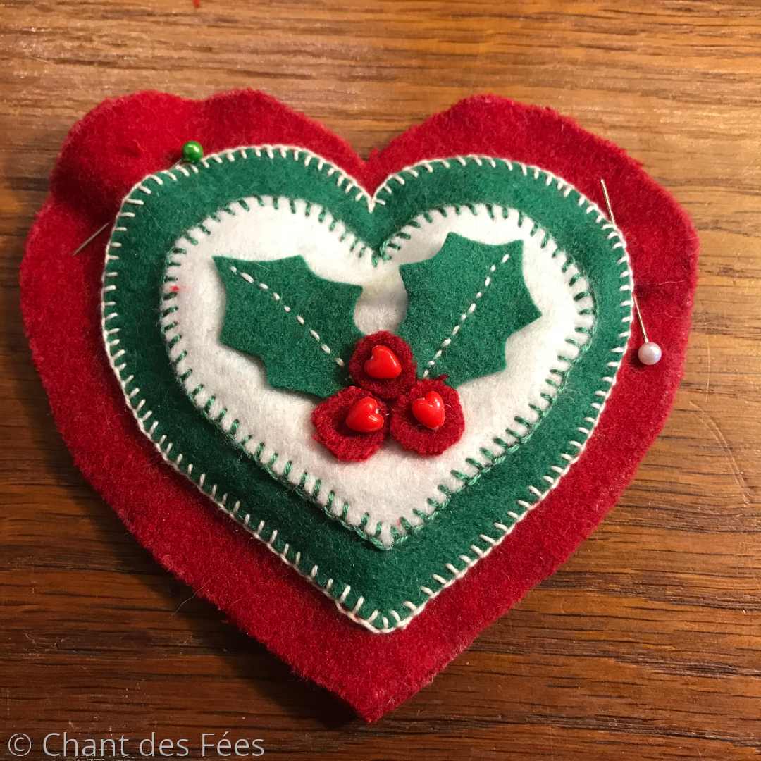coeur en feutrine