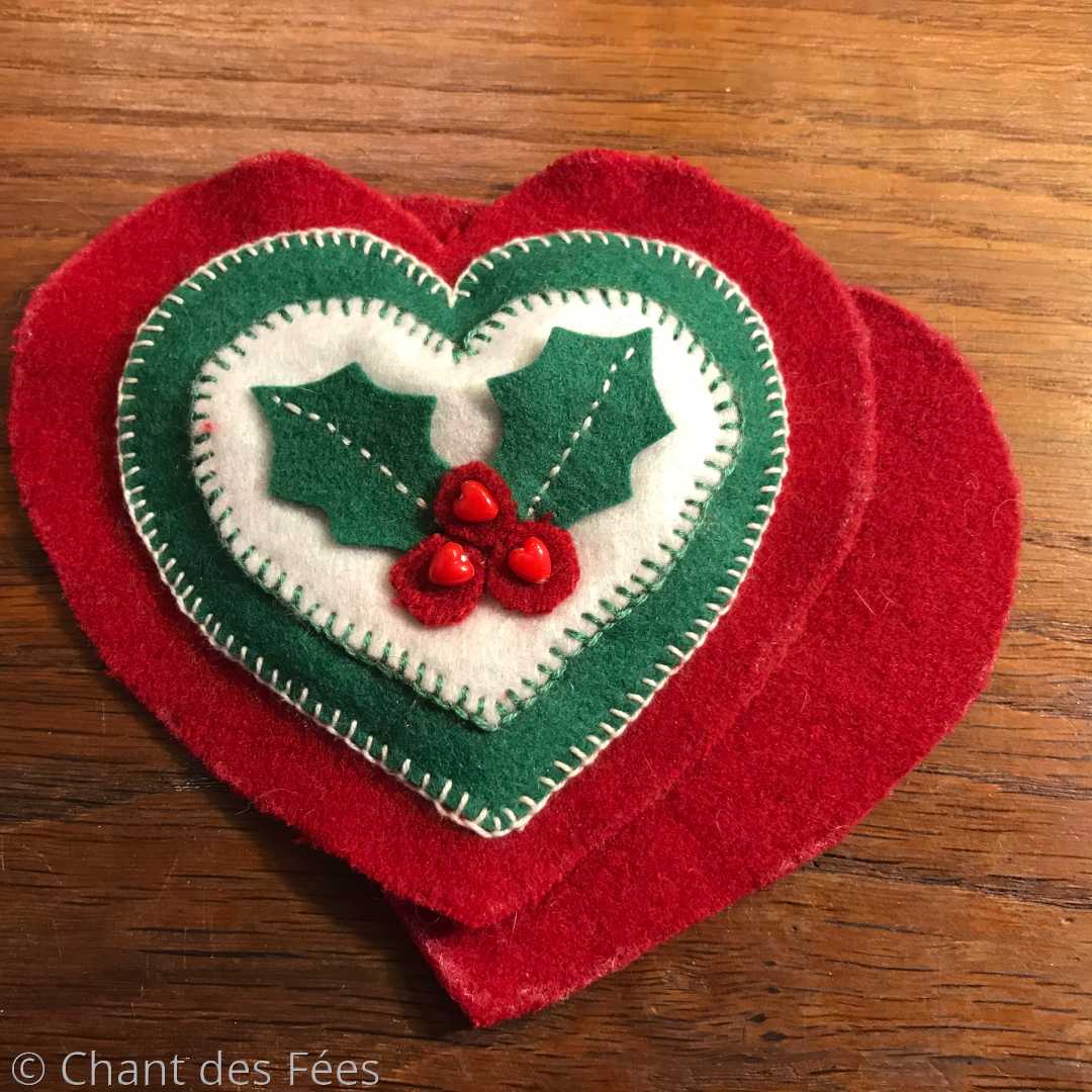 coeur en feutrine