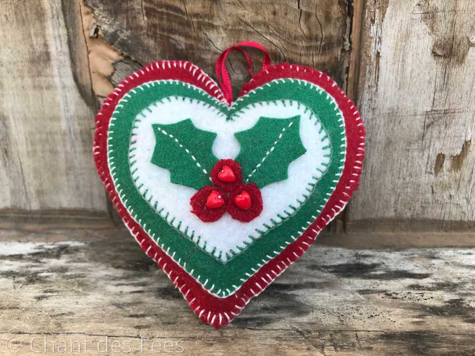 coeur en feutrine