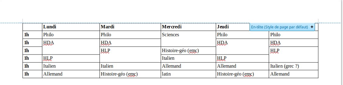 PlanningGeneral bac en candidat libre